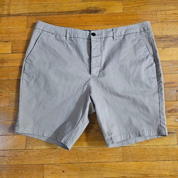 AllSaints Men's Flat Front Shorts Waist 36 Beige - Picture 1 of 6